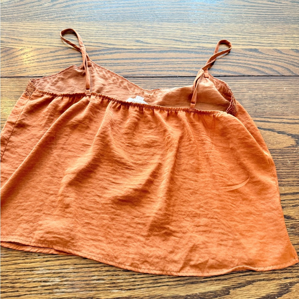 Pink Rose Faux Satin Cami - Picture 6 of 6